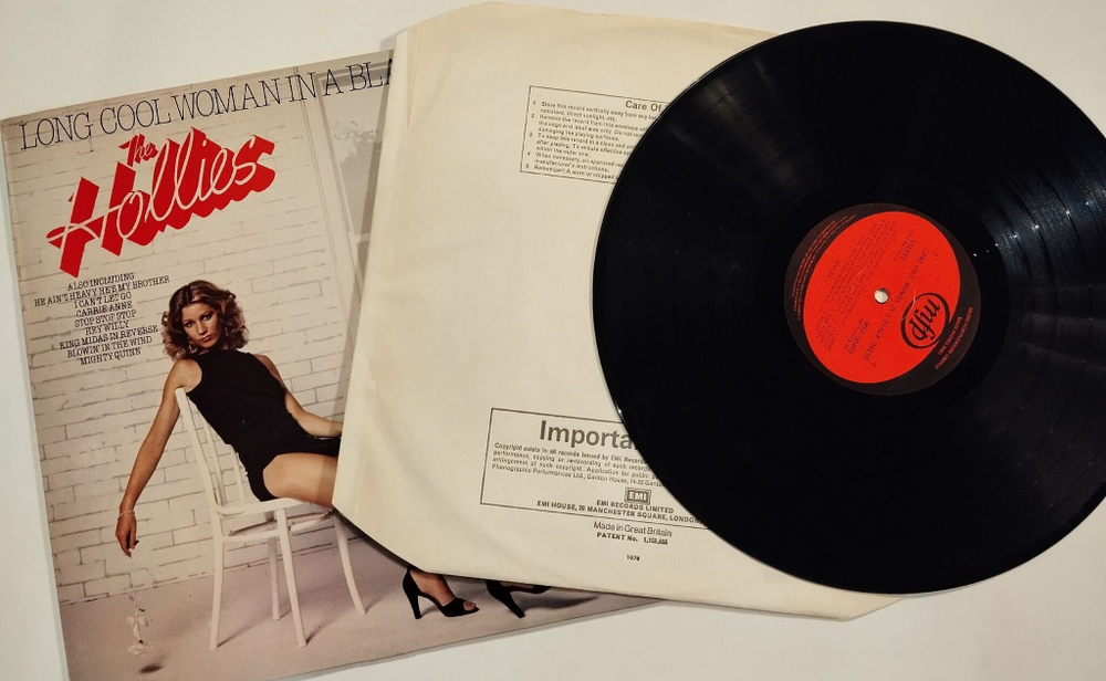 Винтажная виниловая пластинка LP Сборник The Hollies Long Cool Woman In A Black Dress