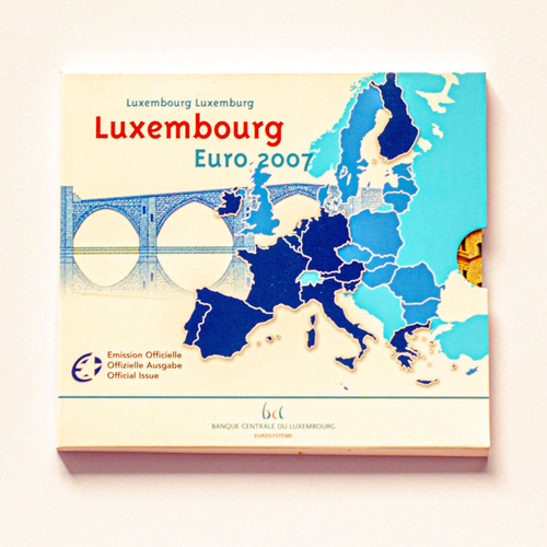 Luxembourg 2007 Year Set + 2 Euro "50th Anniversary of the Treaty of Rome" & 2 Euro "Grand Ducal Palace in Luxembourg City"