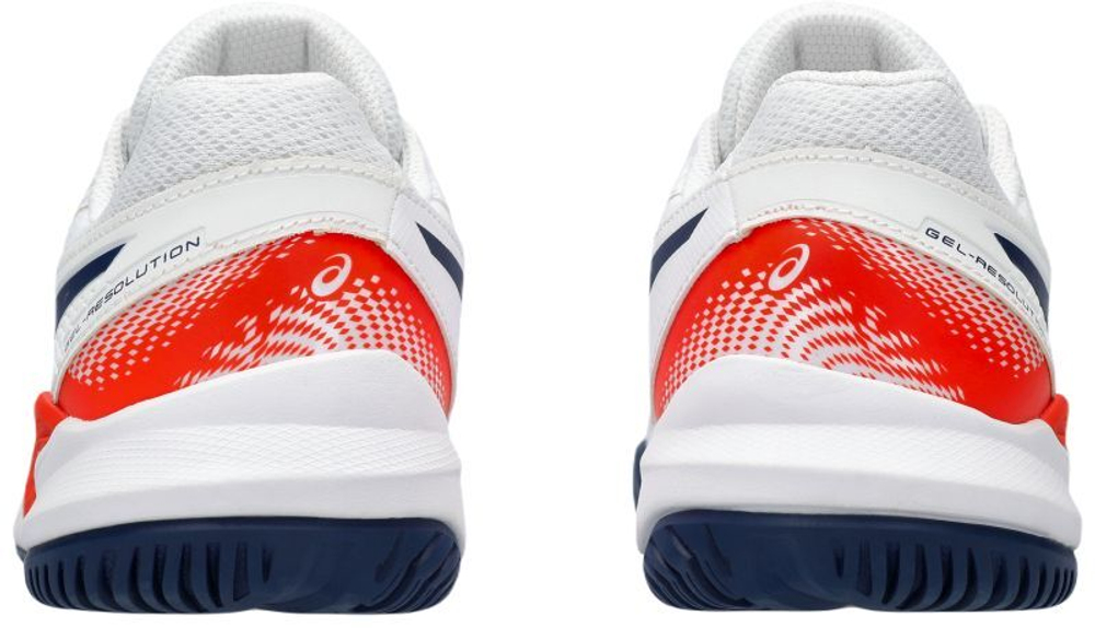 детские Кроссовки теннисные Asics Gel-Resolution 9 GS - white/blue expanse