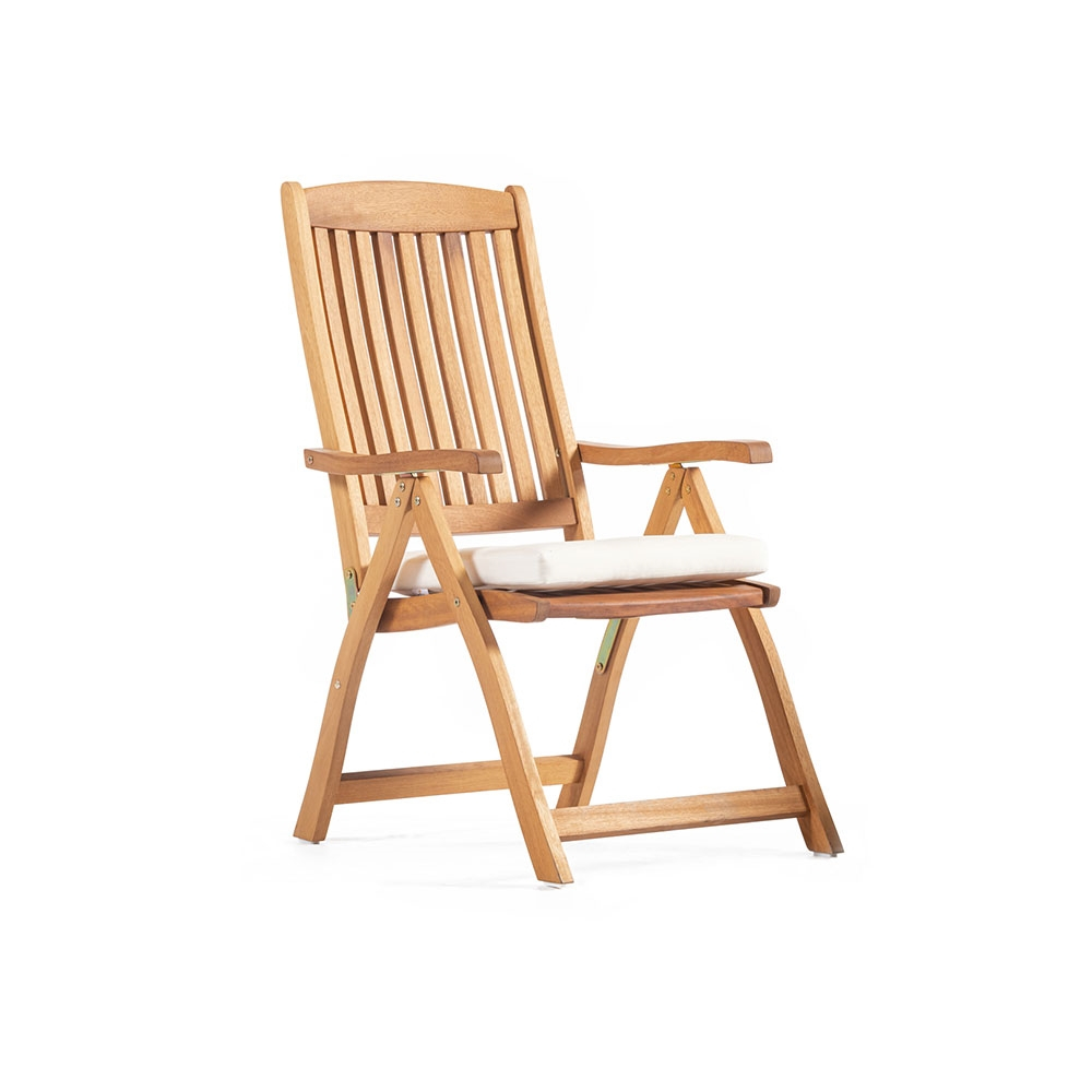 Столовая группа из массива ироко Стол раздвижной LOTUS 180 + 8 складных кресел SALT