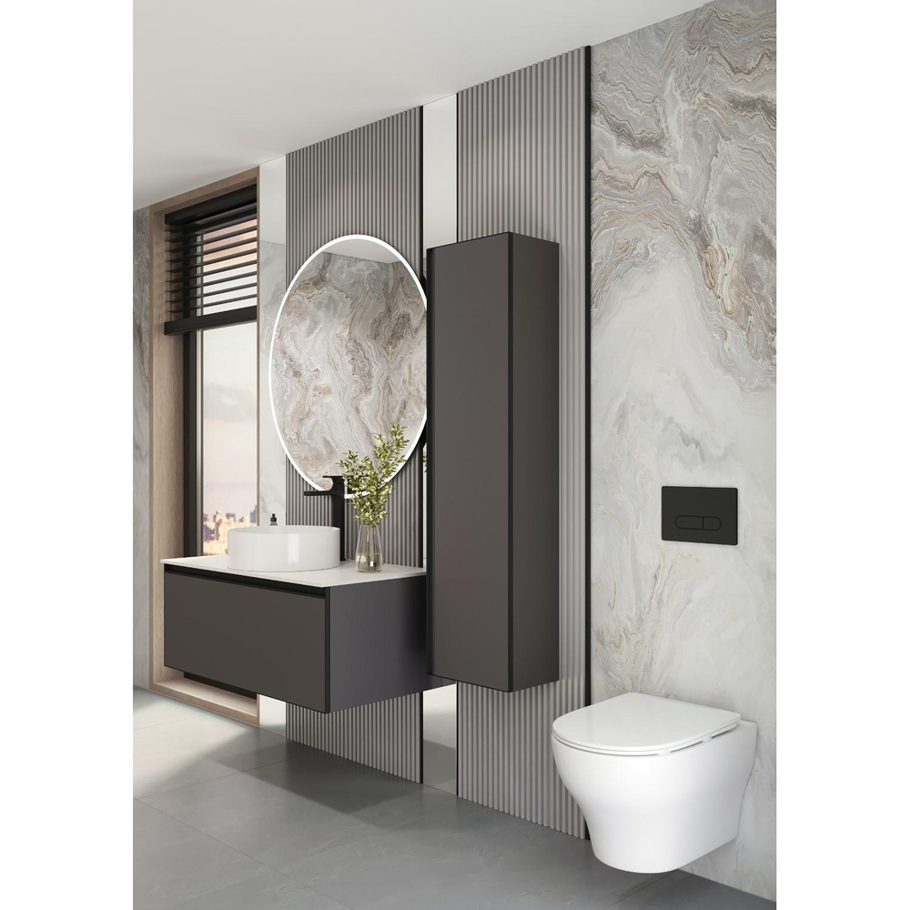 Унитаз подвесной с биде Boheme FIORE 978-SET-2-MW, белый матовый с крышкой-сиденьем с микролифтом