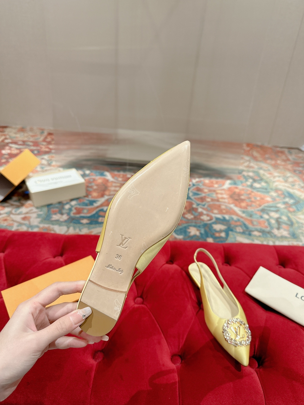Louis Vuitton Met Slingback Ballerina