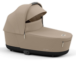 Коляска 3 в 1 Cybex Priam IV Matt Black complete и автокресло Aton S2 i-Size Moon Black Cozy Beige