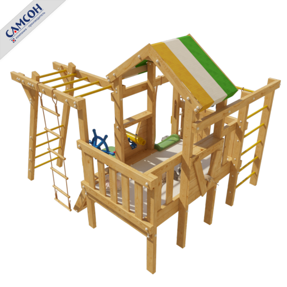 Детский чердак-кровать KiddyLoft Валли (без покрытия)