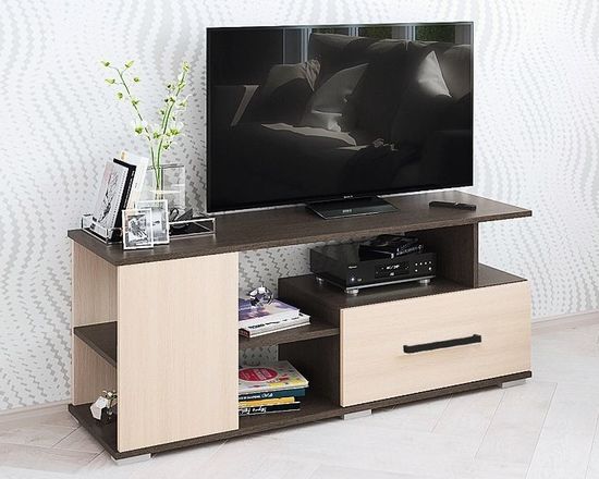 Тумба-ТВ ПАРУС-4 венге / дуб молочный