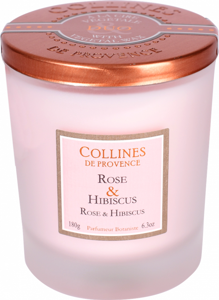 Свеча Collines 180гр Дуэт Rose &amp; Hibiscus