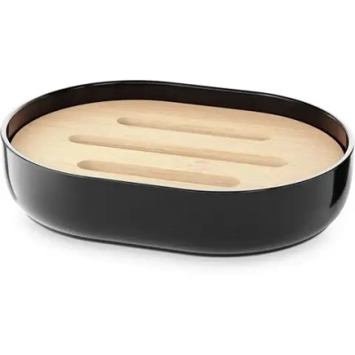 Мыльница Бамбук (черный)