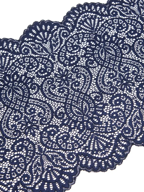 03-251 Кружево эластичное 22 см, темно-синий 061