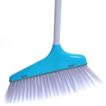 Набор для уборки, щетка для пола с совком синий