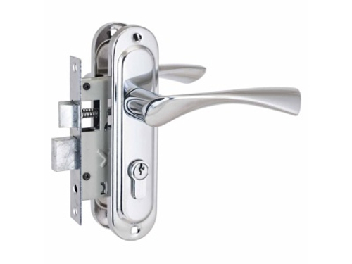 Замок врезной 103/50 CP хром с ручкой Стандарт (20шт/уп)