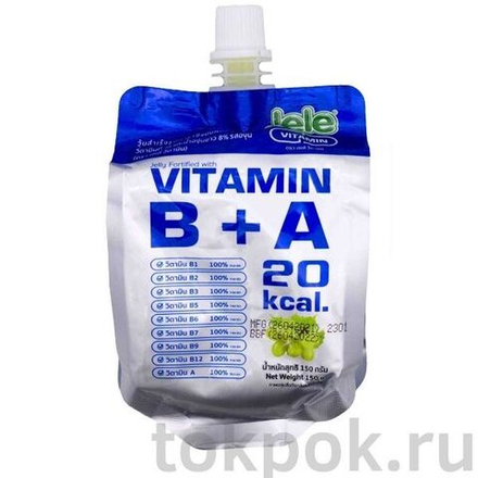 Желе со вкусом белого винограда и витаминами A+B Jele Vitamin, 150 г