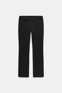 ZARA БРЮКИ С КАРМАНАМИ НА МОЛНИИ, ЧЕРНЫЙ
