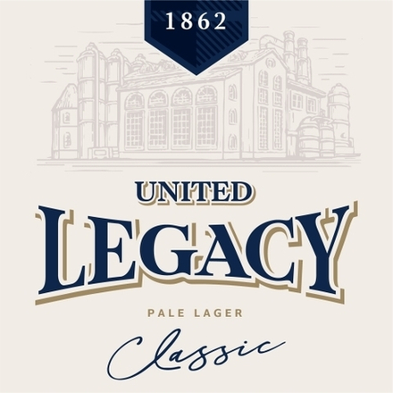 Пиво Юнайтед Лигаси Класcик Лагер / United Legacy Classic Lager 30л - кег
