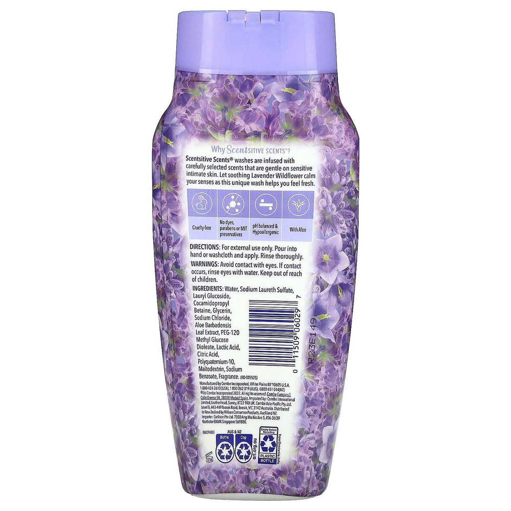 Vagisil, Scentsitive Scents, средство для ежедневного умывания, лаванда, полевой цветок, 354 мл (12 жидк. унций)