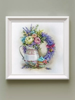 Картины на стену интерьерные на холсте 4 шт, 23*23 см