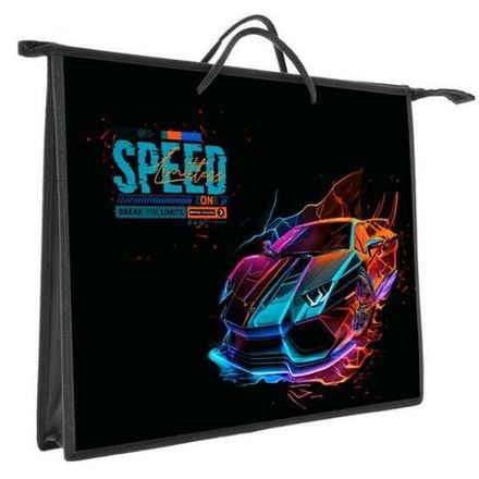 Папка с ручками А3, Оникс Супер-авто, пластик