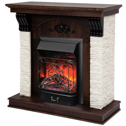 Каминокомплект Real Flame Corfino NT с очагом Majestic Lux Black RC