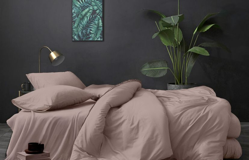 КПБ Поплин гл/кр "Luxor" диз. № 16-1509 TPX Розовая пастель (Евро-стандарт)