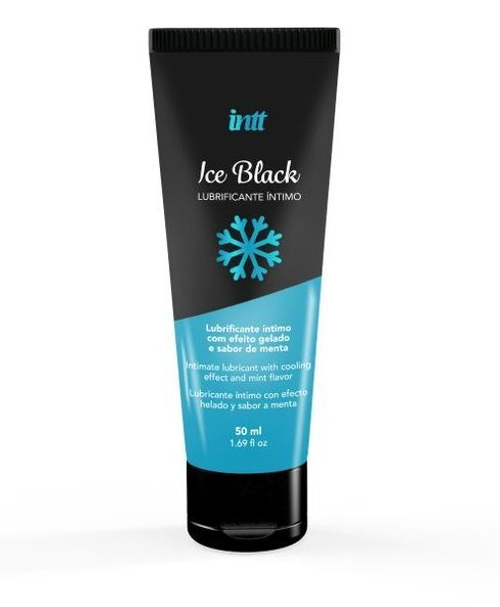Лубрикант на водной основе INTT Ice Black, ледяной эффект, 50 мл