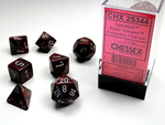 Chessex 7-dice set Silver Volcano