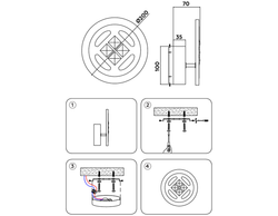 Ambrella Настенный светодиодный светильник с выключателем Ice FA2955