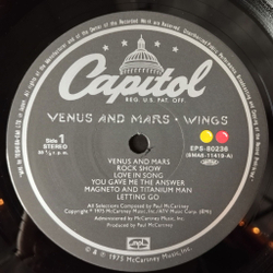 Винтажная виниловая пластинка LP Paul McCartney Wings Venus And Mars (Japan 1976) (Obi Copy)