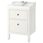 Тумба для ванной - HEMNES / RUTSJÖN /RUTSJОN IKEA/ ХЕМНЕС/РУТСЕН ИКЕА, 62х49х95 см, белый