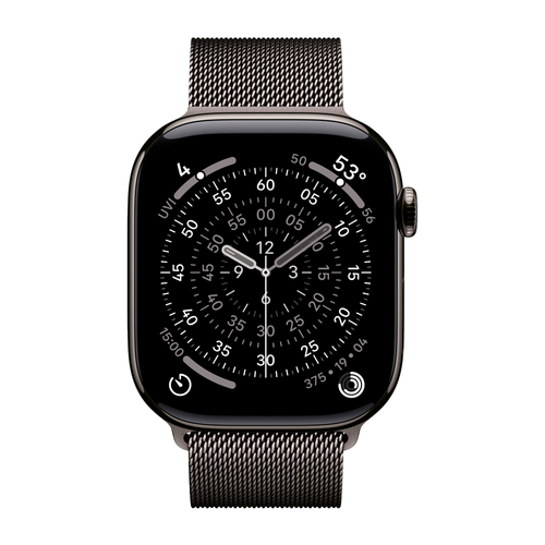 Умные часы Apple Watch Series 11 GPS + Cellular, 46mm, Slate Titanium Case with Slate Milanese Loop