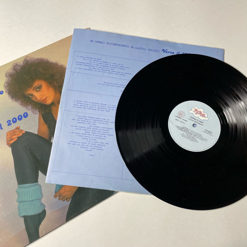 Винтажная виниловая пластинка LP Flavia Fortunato Verso Il 2000 (Italy 1986)