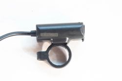 USB charger, slim, 1 slot, Fast charge. Handlebar/10mm Mirror mount. Motowolf