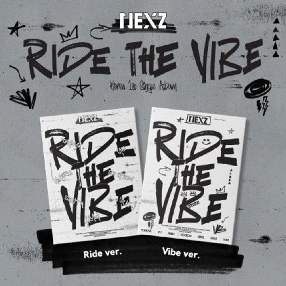 Альбом NEXZ - RIDE THE VIBE Korea 1st Single Album RANDOM Version