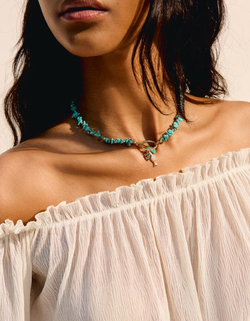 BERSHKA Набор из 3 ожерелий в стиле бохо, золотой