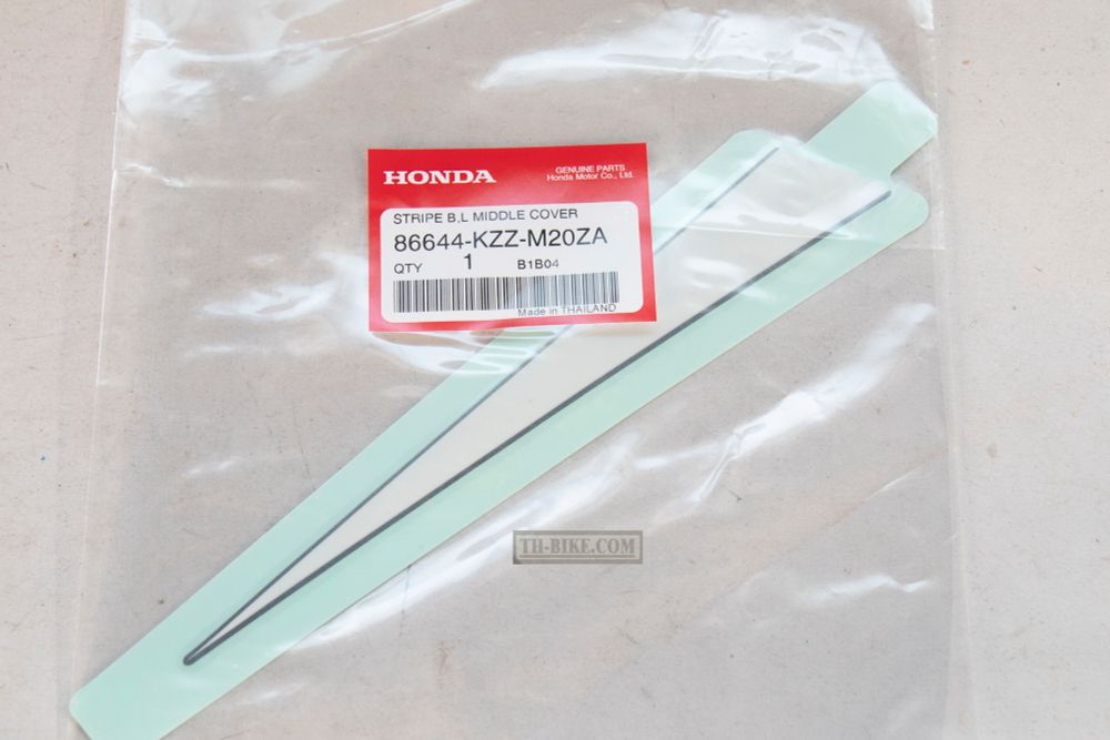 86644-KZZ-M20ZA. STRIPE B, L. MIDDLE COWL *TYPE1* (TYPE1 ). Honda CRF250Rally OEM sticker