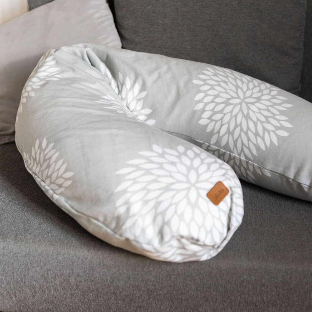 Подушка для кормления BEABA Big Flopsy серо-белая