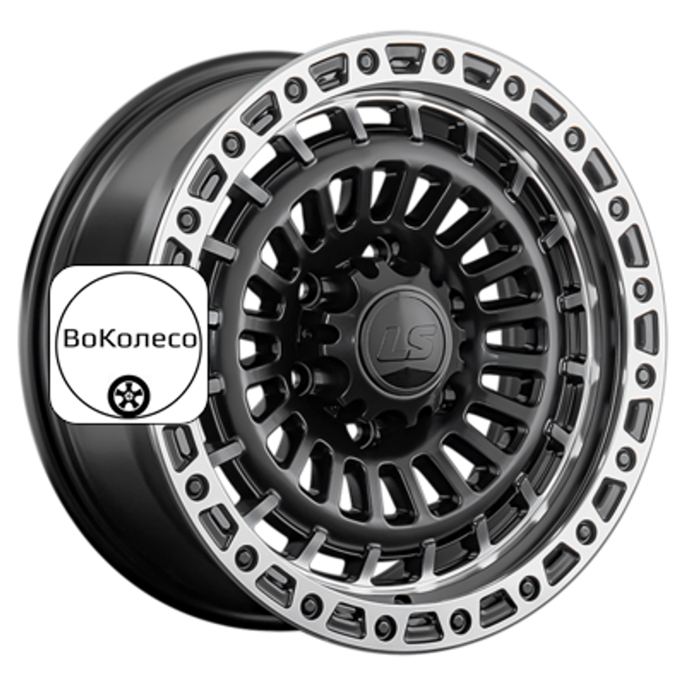 8,5x17/6x139,7 ET25 D100,1 1348 BKSL (конус, Колпак+лого) LS