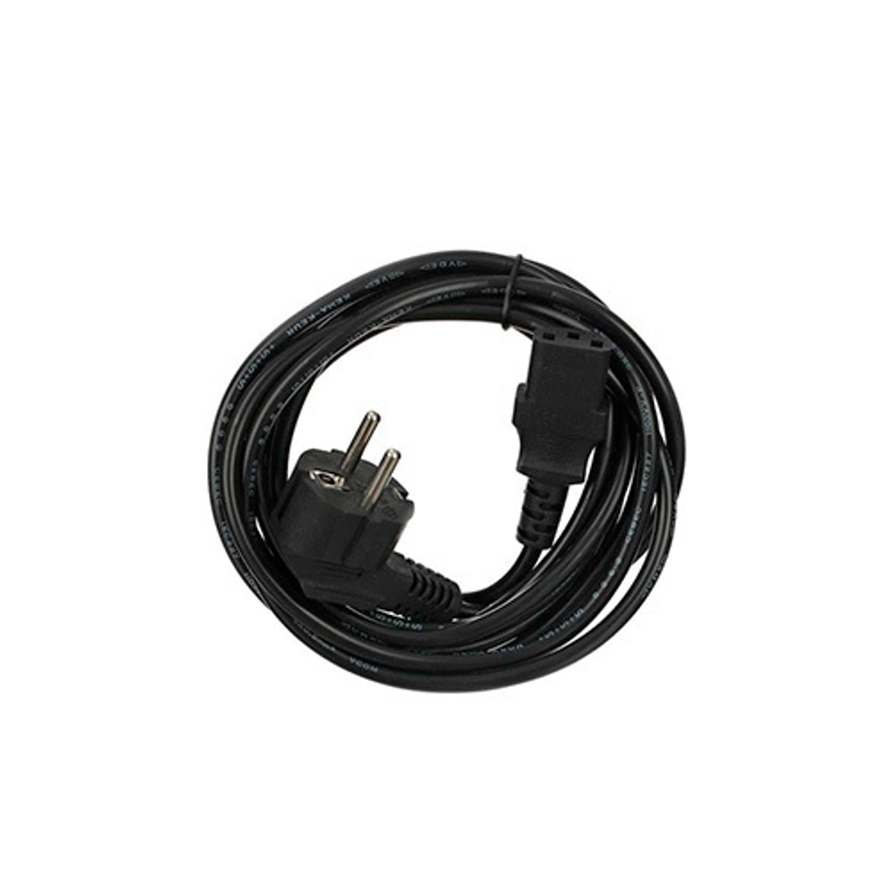 Кабель компьютер - розетка 220V ( угловая Евровилка) "VDE"; 3G*0,5mm2 VCOM; CE021-CU0.5-3; 3,0 м