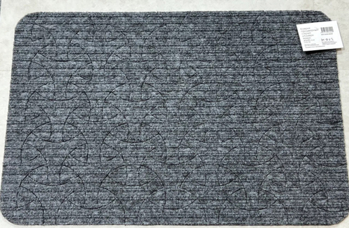 Коврик придверный влаговпитывающий Мерседес Лазер без канта серый