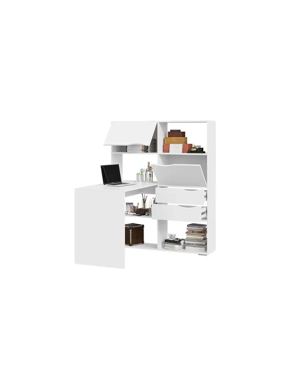 Стол письменный угловой с ящиками 114,8х110х143,2 см