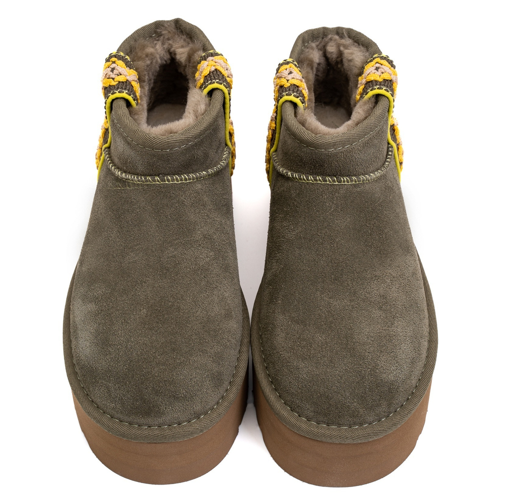 UGG Classic Ultra Mini Braid Platform Burnt Olive
