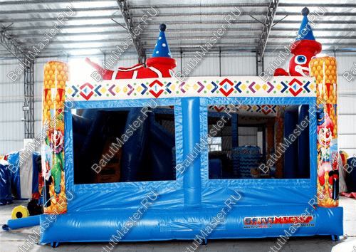 Коммерческий надувной батут "Рыбка-клоун" 5*5*5 м