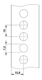 0711030 - VDFK 6 GNYE - Проходная клемма через стенку