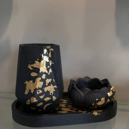 Набор гипсовых изделий черный