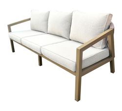 "Детройт" лаунж-зона из искусственного ротанга, цвет бежевый