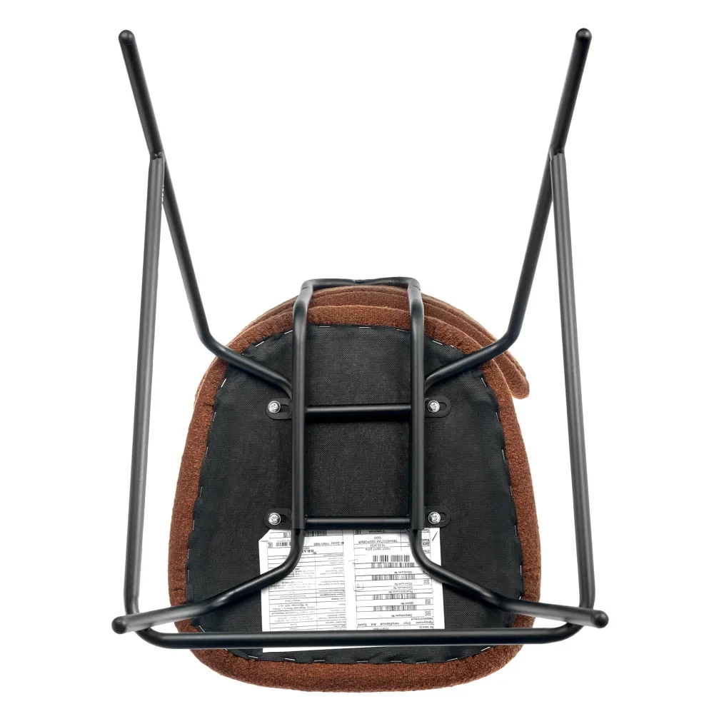 Стул полубарный Ant букле терракотовый