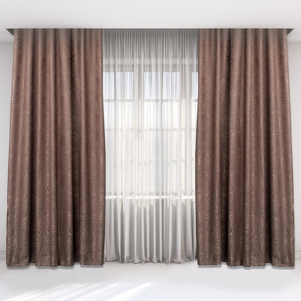 Комплект портьерных штор (2 шт.)