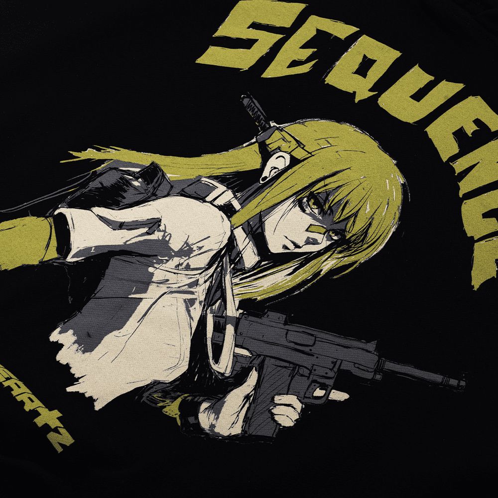 Худи Heartz Sequence Black Distressed черный