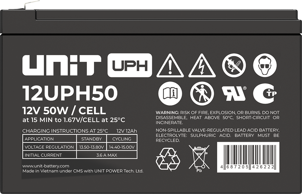 Аккумулятор UNIT 12UPH48