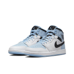 Кроссовки Air Jordan 1 Mid White Ice Blue