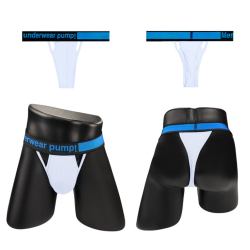 Мужские трусы стринги белые PUMP! MP259-1