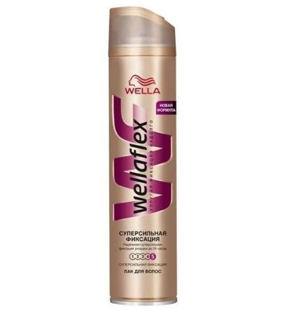 Wella Лак для волос Wellaflex, супер сильная фиксация, 250 мл